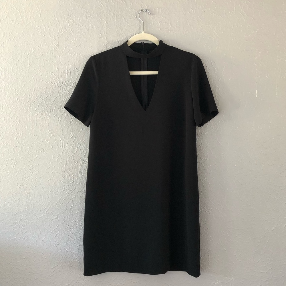 Zara Women’s Black Choker Dress - Size Small, Cute Zara Dress